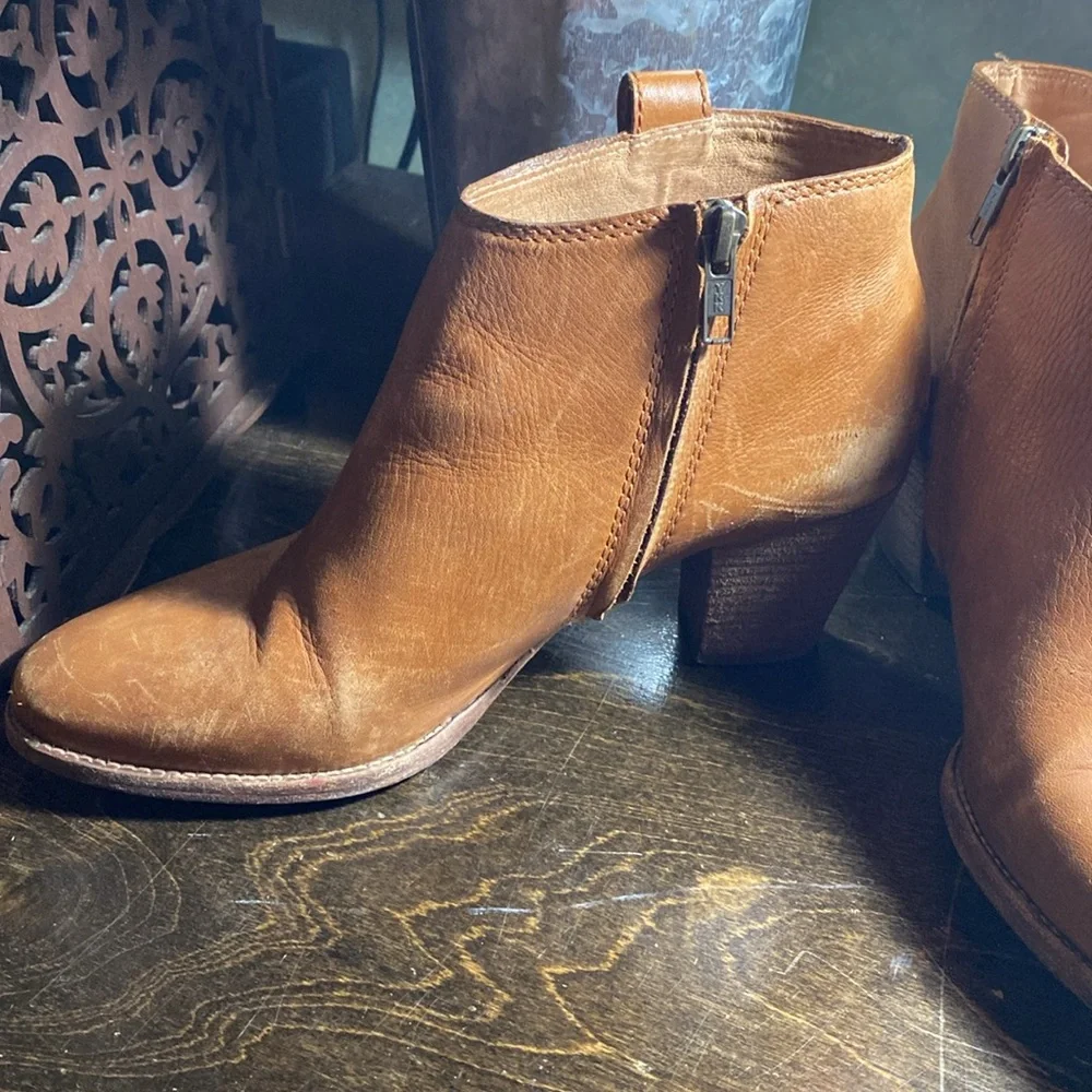 Madewell Billy Boot Size 8 Leather English Saddle Ankle F5044 - Picture 9 of 14